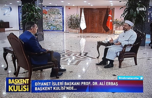 Diyanet İşleri Başkanı Prof. Dr. Ali Erbaş, Kanal 7’nin Canlı Yayın Konuğu Oldu