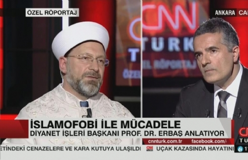 Diyanet İşleri Başkanı Prof. Dr. Ali Erbaş CNN Türk’ün Canlı Yayın Konuğu Oldu
