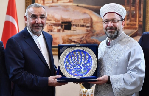 Diyanet İşleri Başkanı Prof. Dr. Ali Erbaş, İran Ankara Büyükelçisini Kabul Etti