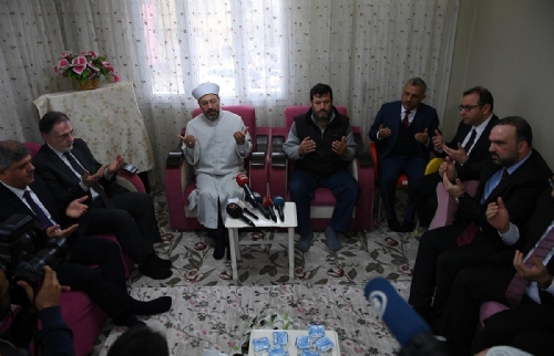 Diyanet İşleri Başkanı Prof. Dr. Ali Erbaş’tan Şehit Fatma Avlar’ın Ailesine Taziye