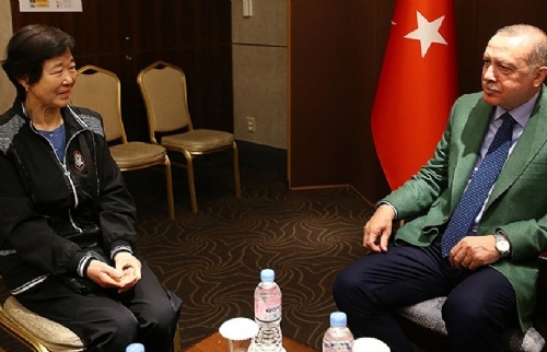 Erdoğan 'Ayla' Filminin Gerçek Kahramanı Eunja Kim ile Görüştü