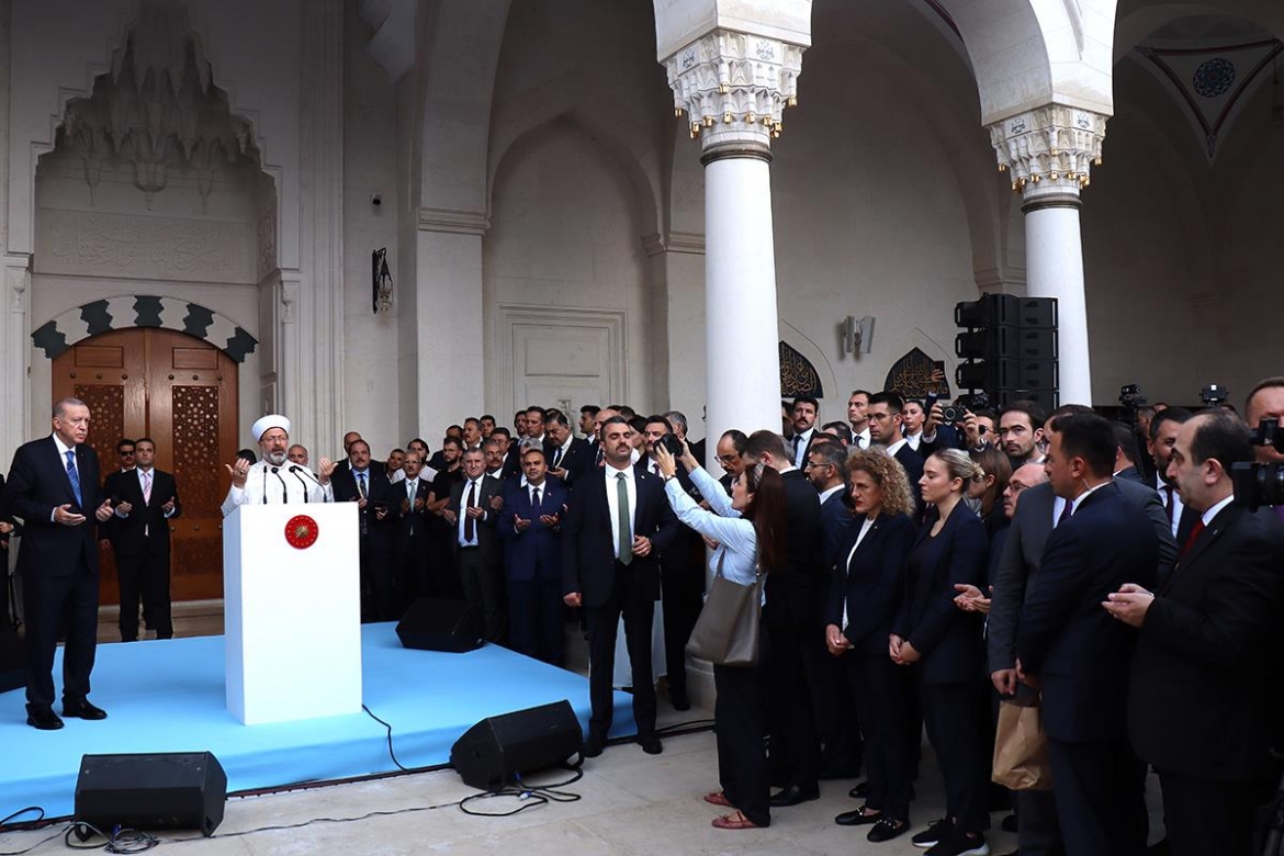 Cumhurbaşkanı Erdoğan, Arnavutluk’ta Namazgah Camii’nin açılışını gerçekleştirdi