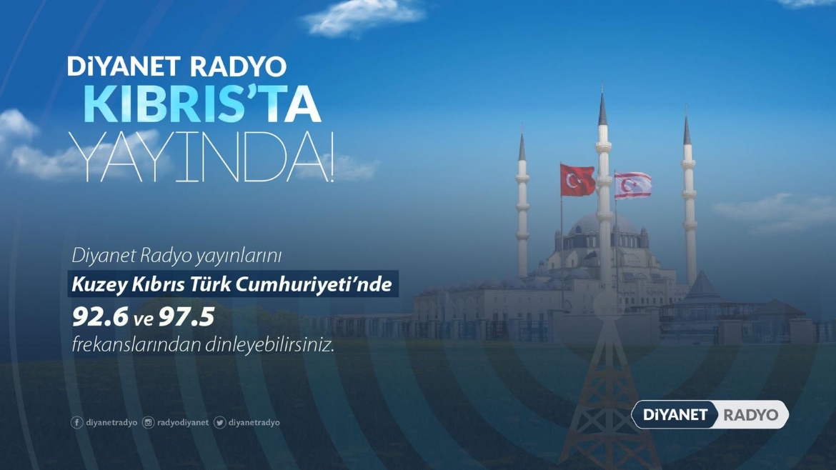 Diyanet Radyo Artık Kuzey Kıbrıs’ta da Yayında