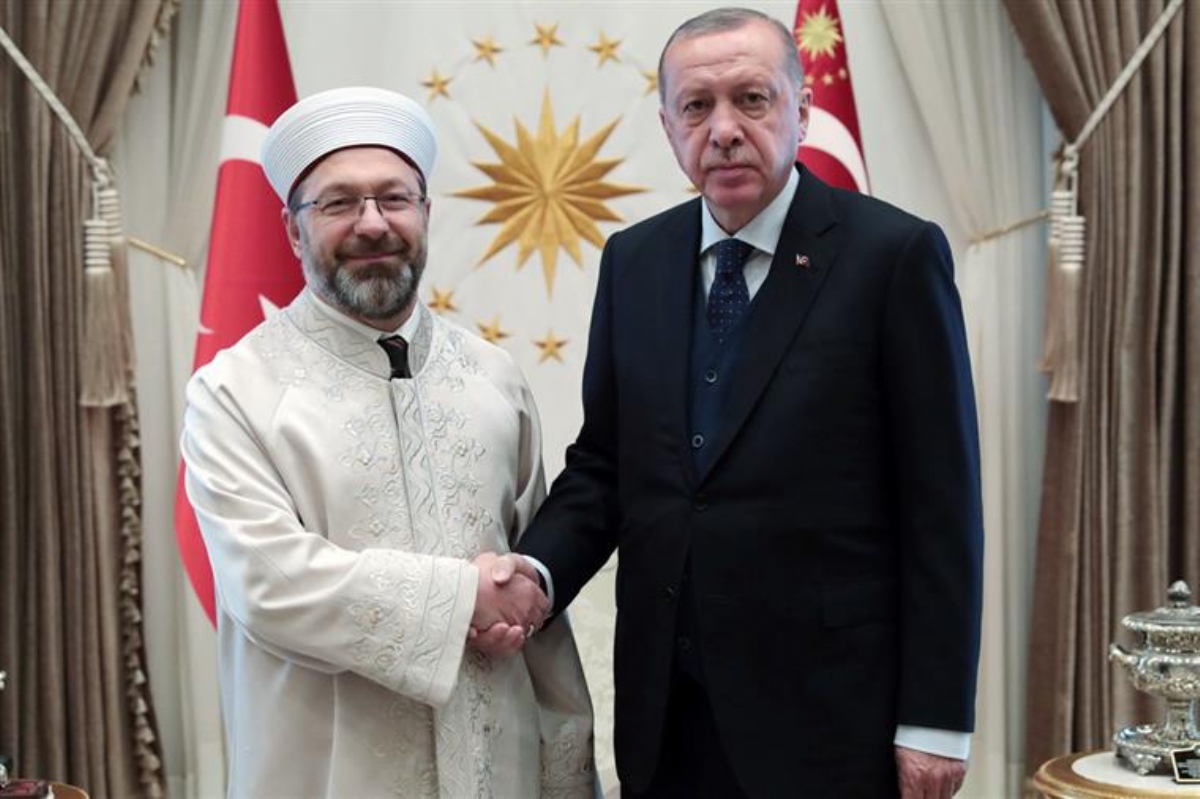 Cumhurbaşkanı Erdoğan, Diyanet İşleri Başkanı Prof. Dr. Ali Erbaş'ı Kabul Etti