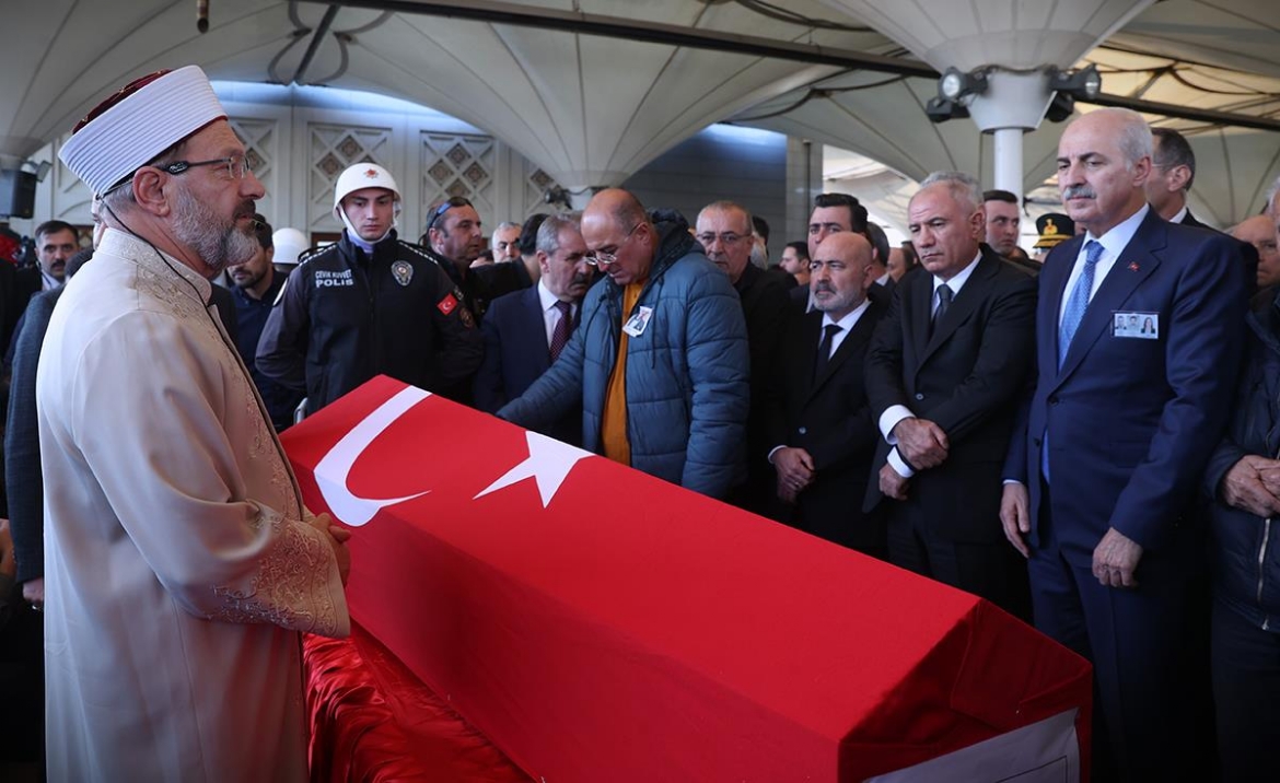 Diyanet İşleri Başkanı Erbaş TUSAŞ şehitlerimizin cenaze namazlarını kıldırdı