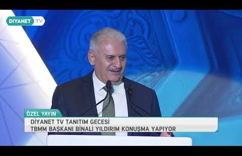 Meclis Başkanı Binali Yıldırım, Diyanet TV Tanıtım Gecesi'nde Konuştu
